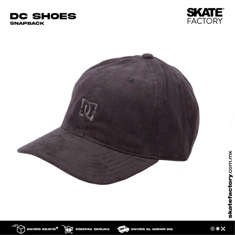 GORRA DC SHOES GRIS DE PANA