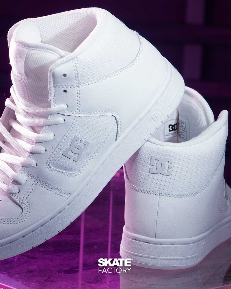 TENIS DC SHOES MANTECA 4 HI CABALLERO BLANCO (HBB)