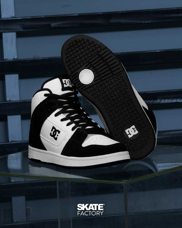 DC SHOES MANTECA 4 HI CABALLERO NEGRO BLANCO (WBK)