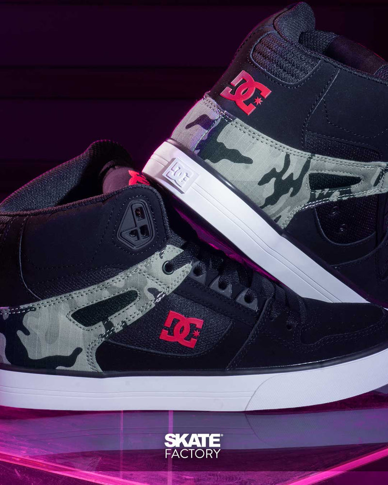 TENIS DC SHOES BOTA PURE TOP CABALLERO NGO ROJO