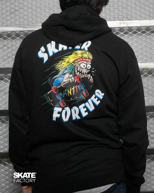 SUDADERA ANTIFASHION SKATE FOREVER COLOR NEGRO