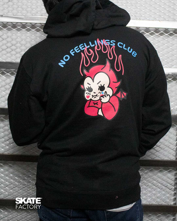 SUDADERA ANTIFASHION NO FEEKINGS CLUB COLOR NEGRO