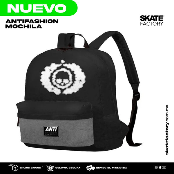 MOCHILA PORTA LAPTOP ANTIFASHION LOGO COLOR GRIS NGO