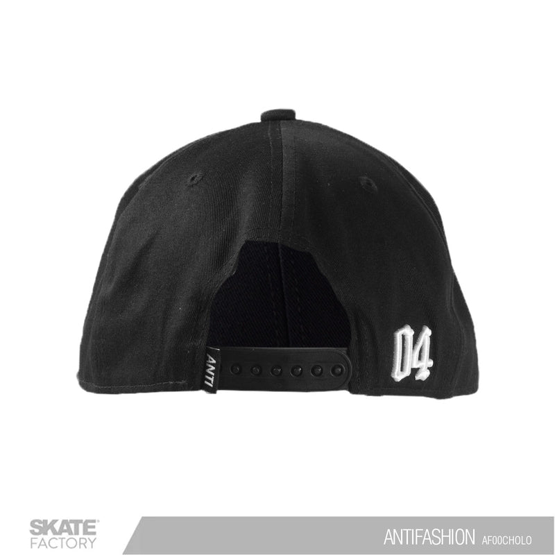 GORRA PLANA ANTIFASHION CHOLO NEGRO