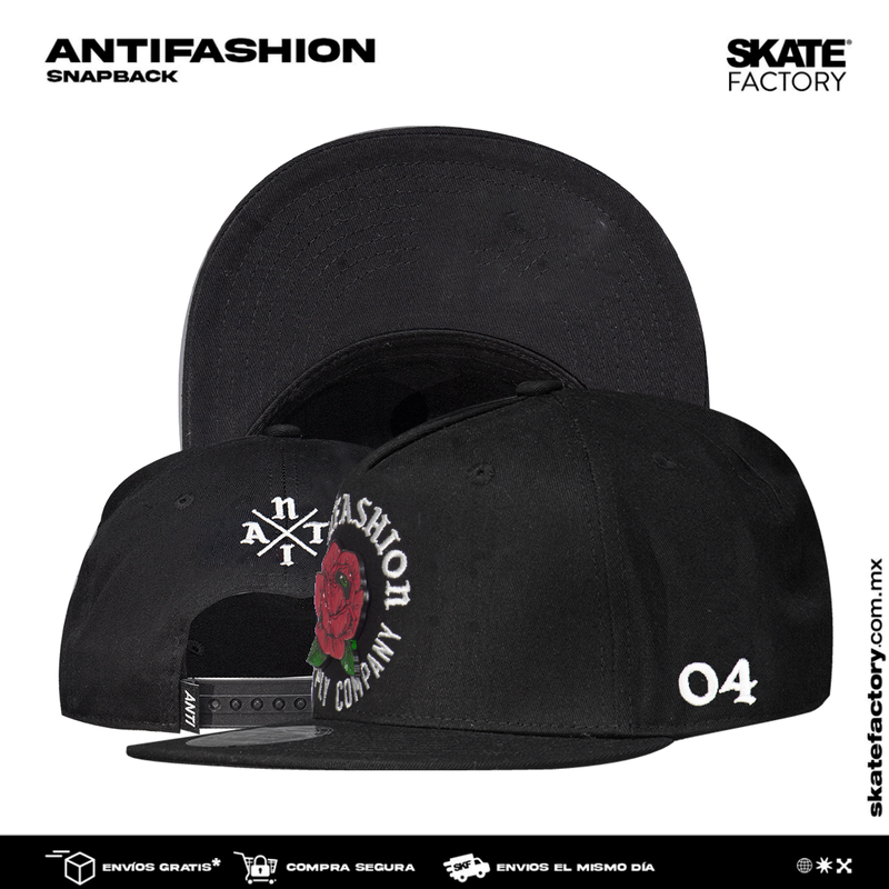 GORRA PLANA SNAPBACK PARA HOMBRE ANTIFASHION ROSE NGO ROJO