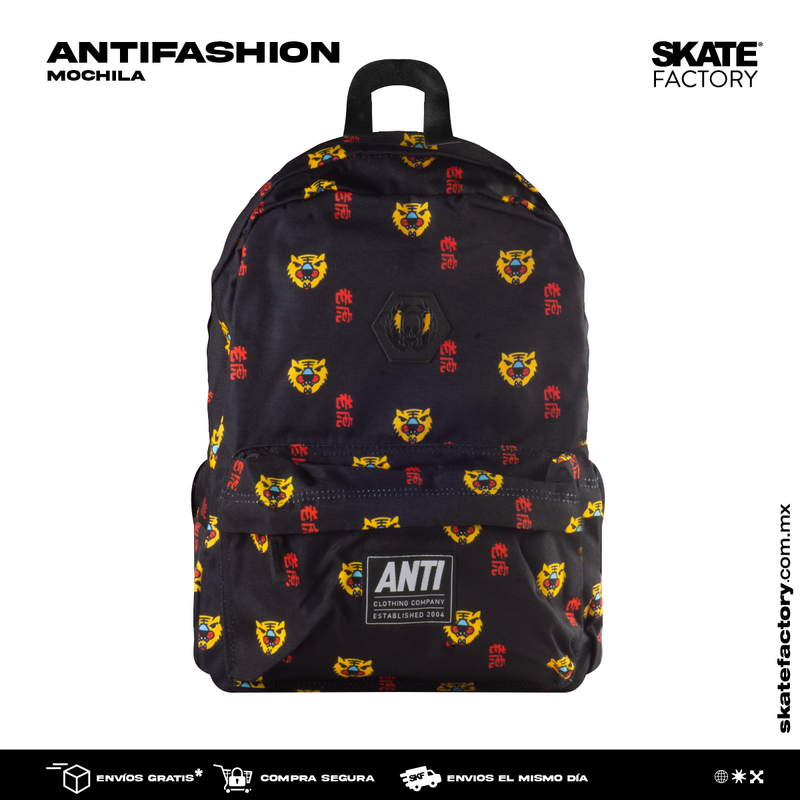 MOCHILA PORTA LAPTOP ANTIFASHION NGO AMARILLO ROJO