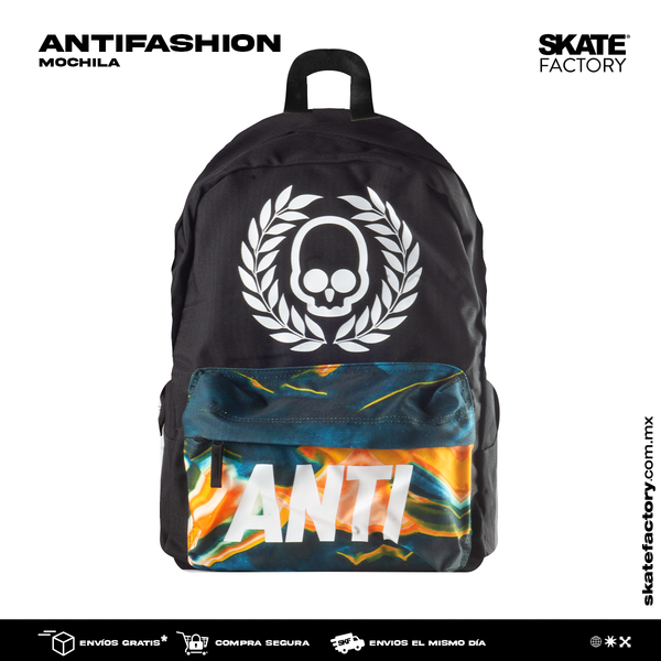 MOCHILA PORTA LAPTOP ANTIFASHION NRO BLANCO NARANJA