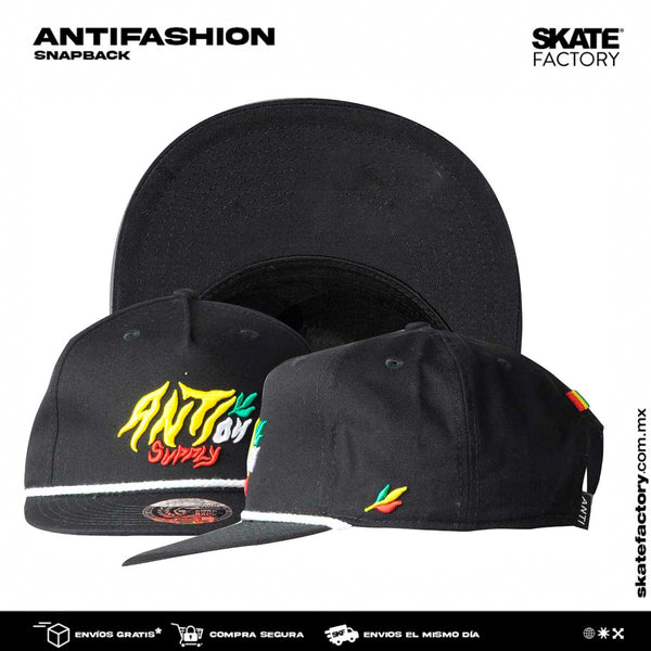 GORRA PLANA ANTIFASHION PARA HOMBRE SNAPBACK RASTA