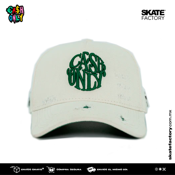 GORRA CASH ONLY DEMIN GREEN