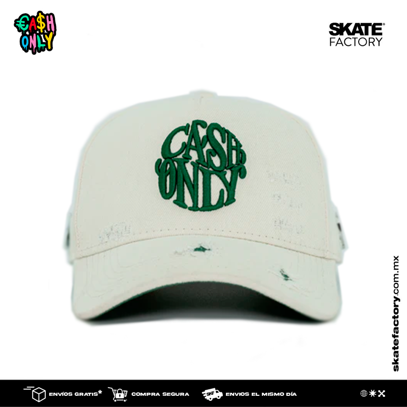 GORRA CASH ONLY DEMIN GREEN