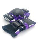 PROTECCIONES BLAZER NEGRO MORADO RODILLERAS CODERAS Y MUÑEQUERAS