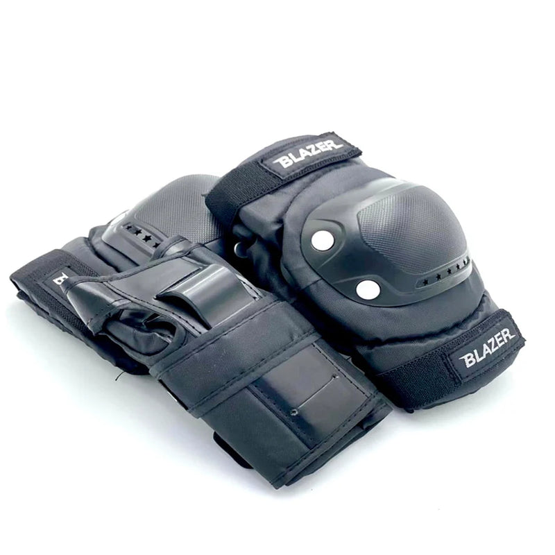 PROTECCIONES BLAZER NEGRO RODILLERAS CODERAS Y MUÑEQUERAS