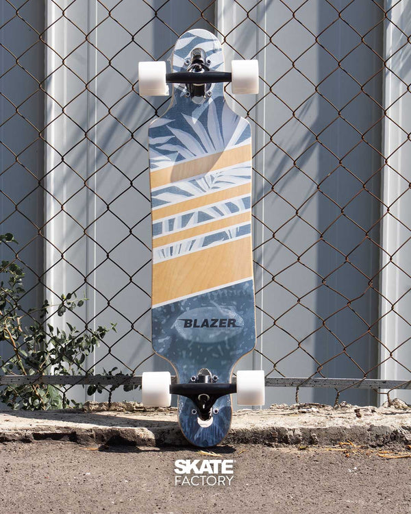 MINI LONGBOARD COMPLETA BLAZER AZUL MADERA