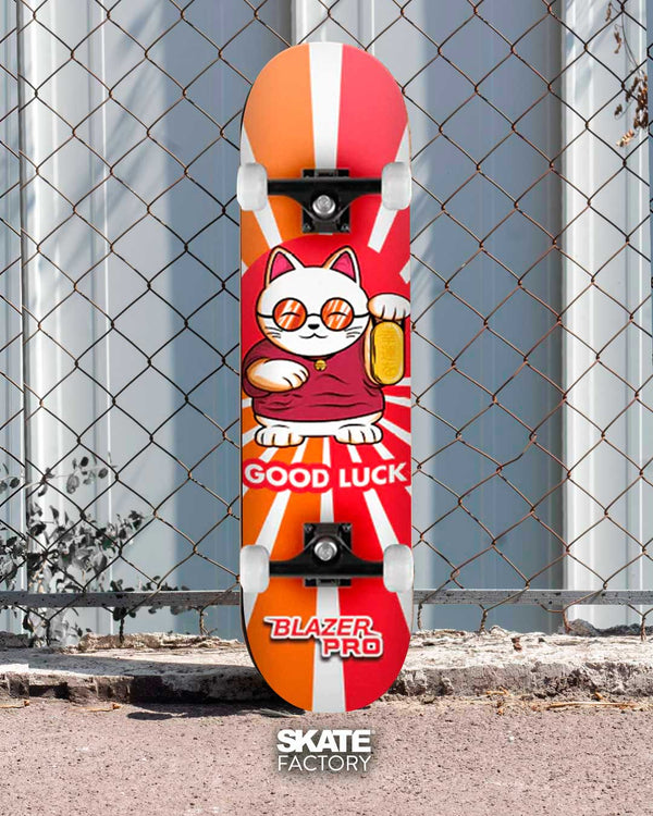 PATINETA COMPLETA BLAZER PRO SKATEBOARD GOOD LUCK NARANJA