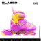 PATINES BLAZER EN LINEA  PARA NIÑA INCLUYE PROTECCIONES ROSA AMARILLO