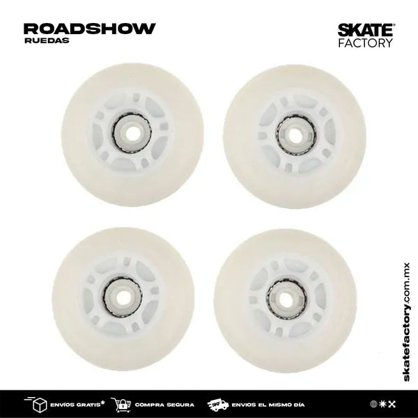 RUEDAS PARA PATINES SET DE 4PZ CON LUCES BLANCA BLAZER