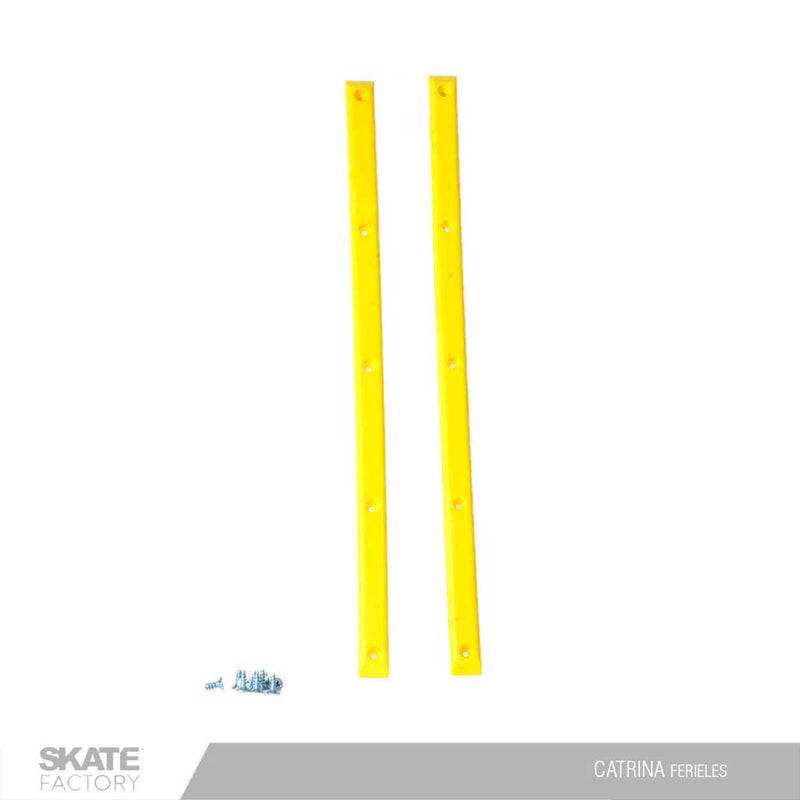 RIELES PARA SKATEBOARD DE PLÁSTICO AMARILLO