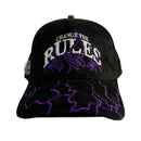 GORRA CASH ONLY CHANGE THE RULES NGO MORADO