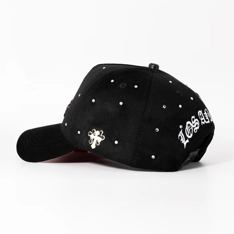 GORRA CASH ONLY LA HANDS NEGRO ROJO