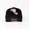 GORRA CASH ONLY LA HANDS NEGRO ROJO