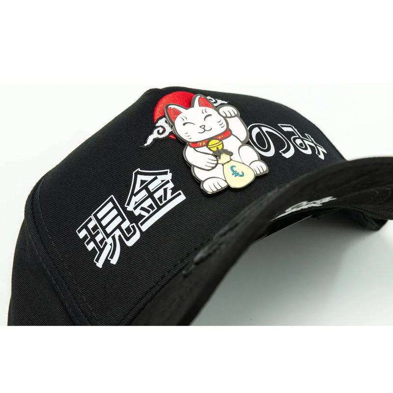 GORRA CASH ONLY MANEKI NEKO NGO ROJO