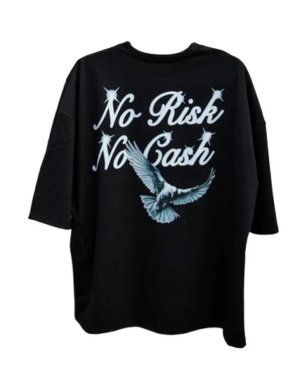 PLAYERA CASH ONLY OVERSIZE NO RISK