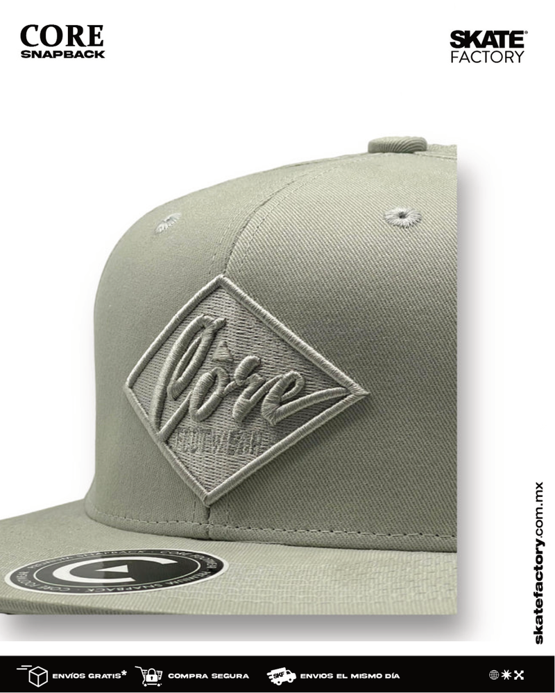 GORRA PLANA CORE PARA CABALLERO SNAPBACK SILVER
