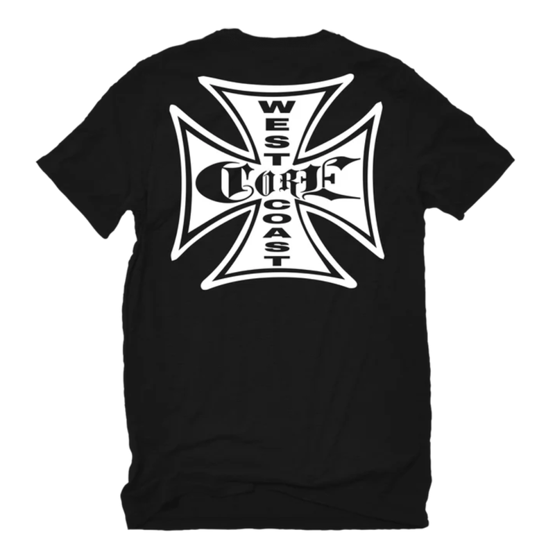PLAYERA CORE WEST COAST NEGRA