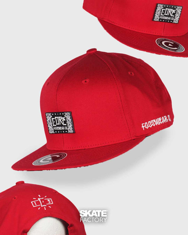 GORRA PLANA CORE PARA CABALLERO ROJA CALIFORNIA