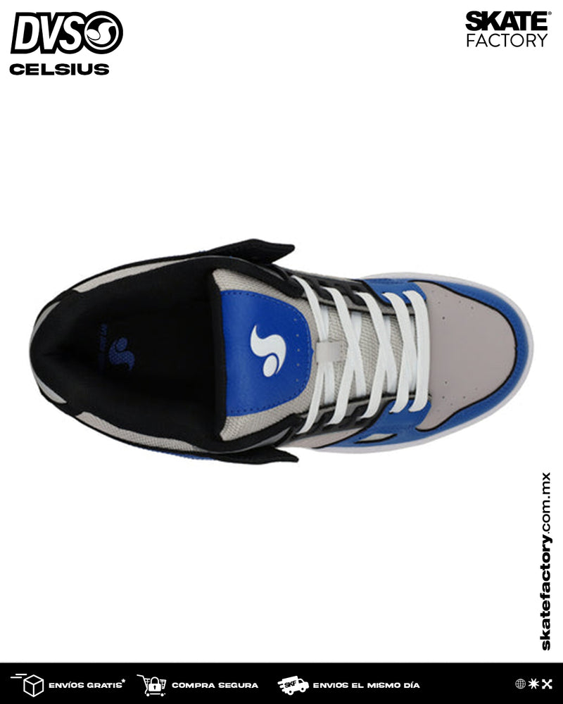 DVS TENIS CABALLERO CELSIUS AZUL GRIS BCO