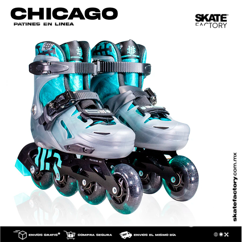 PATINES EN LINEA CHICAGO AJUSTABLES VERDE