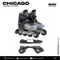 PATINES EN LINEA CHICAGO AJUSTABLES 3 EN 1 NEGRO