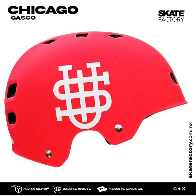 CASCO CHICAGO ROJO