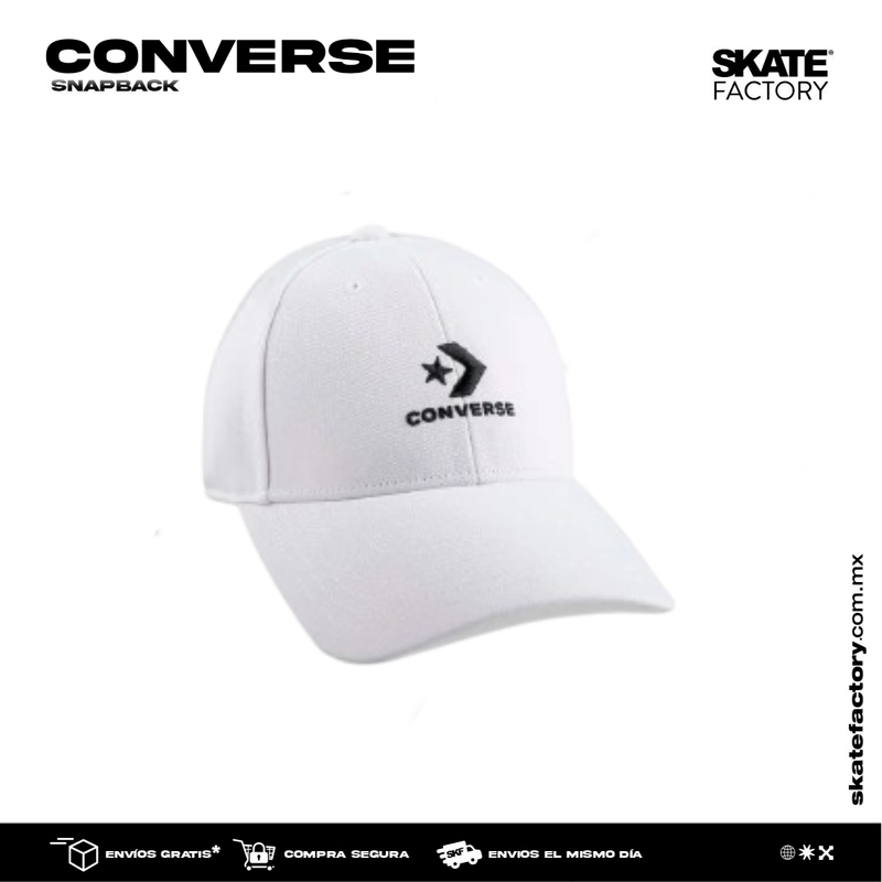 GORRA CONVERSE CURVA BLANCA