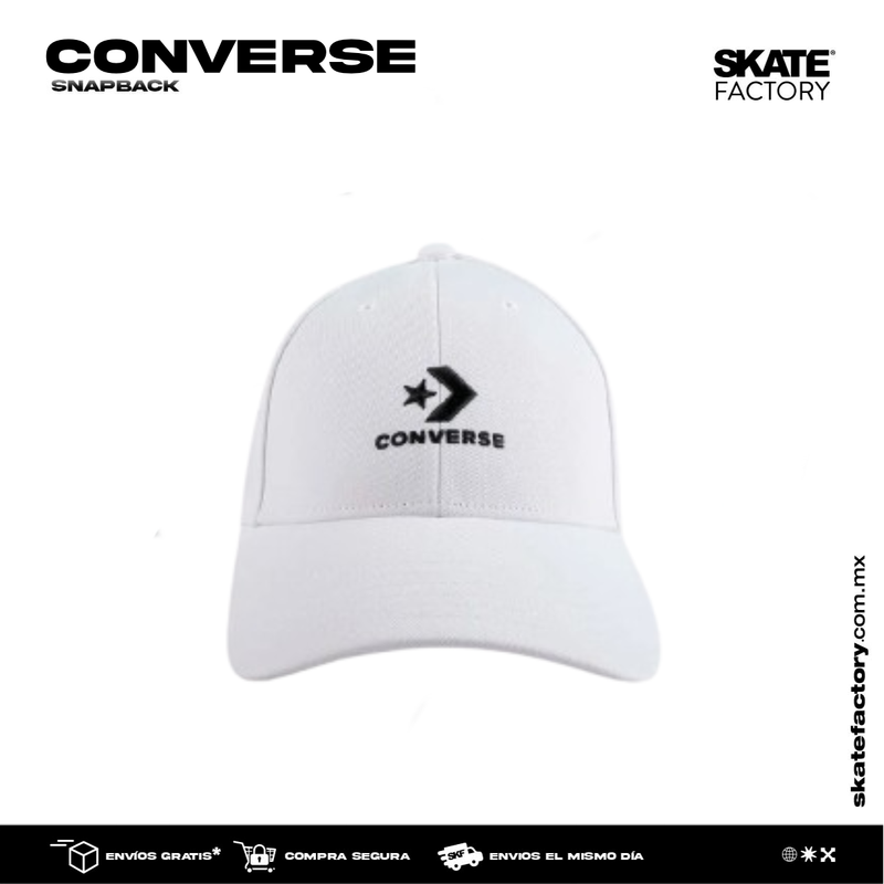 GORRA CONVERSE CURVA BLANCA