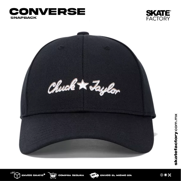 GORRA CONVERSE CURVA CHUCK TAYLOR NEGRA