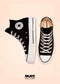 CONVERSE BOTA LONA PLATAFORMA ALL STAR LIFT HI NEGRO + ENVIO GRATIS