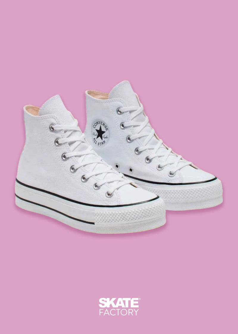 CONVERSE PLATAFORMA LONA BLANCO PARA MUJER ALL STAR LIFT