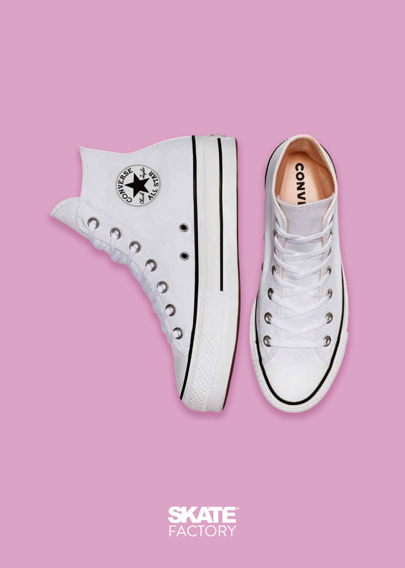 CONVERSE PLATAFORMA LONA BLANCO PARA MUJER ALL STAR LIFT