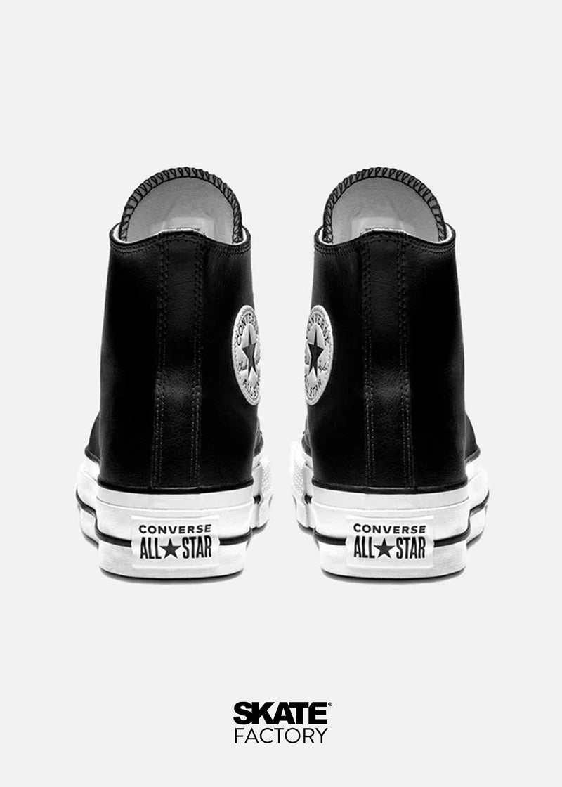 CONVERSE BOTA PLATAFORMA NEGRO PIEL