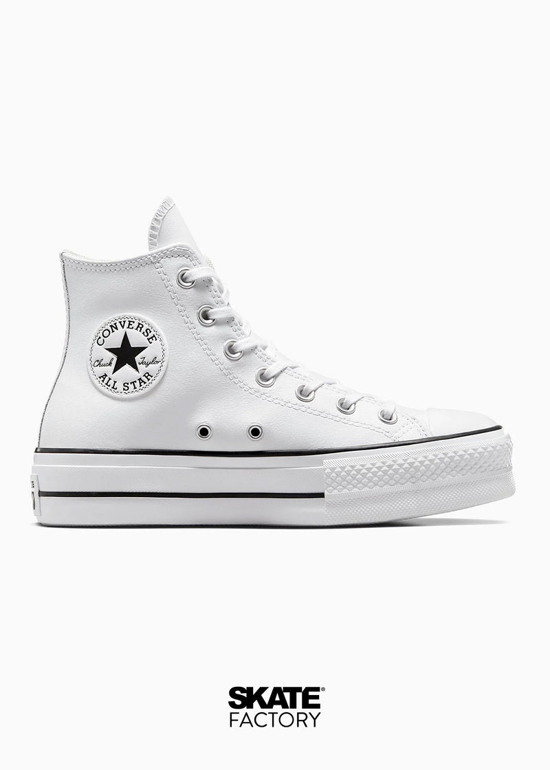 CONVERSE BOTA PLATAFORMA BLANCO PIEL
