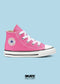 CONVERSE BOTA TENIS BEBE CLÁSICO ROSA