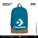 MOCHILA ESCOLAR PARA UNISEX MARCA CONVERSE COLOR VERDE PETROLEO
