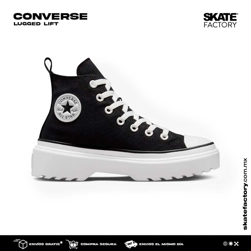 CONVERSE TENIS DAMA LUGGED LIFT NGO BCO