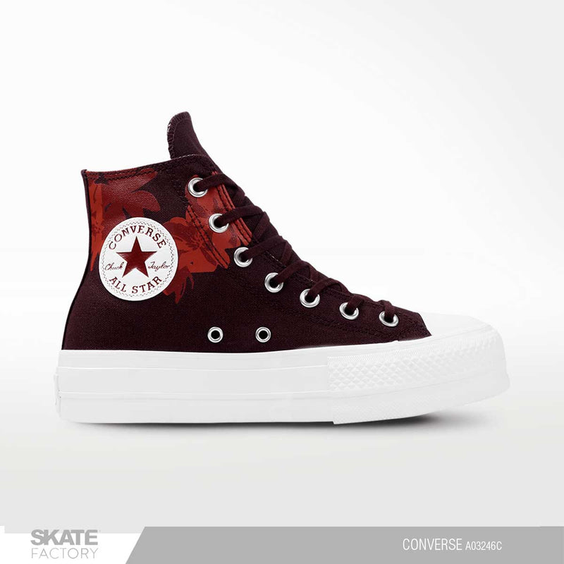 CONVERSE BOTA PLATAFORMA ALL STAR LIFT HI VINO