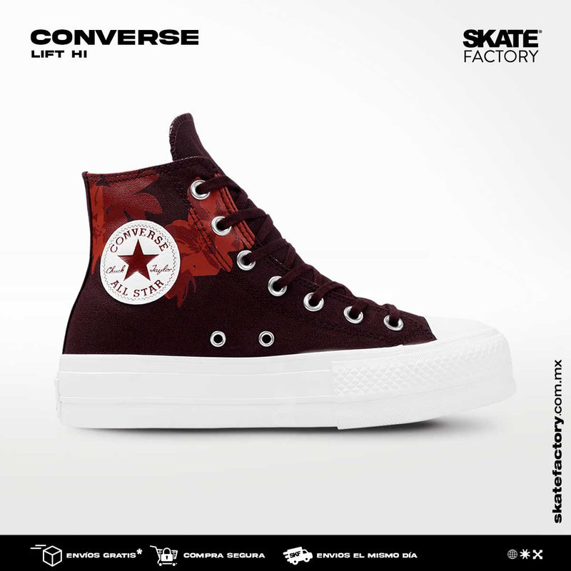 CONVERSE BOTA PLATAFORMA ALL STAR LIFT HI VINO