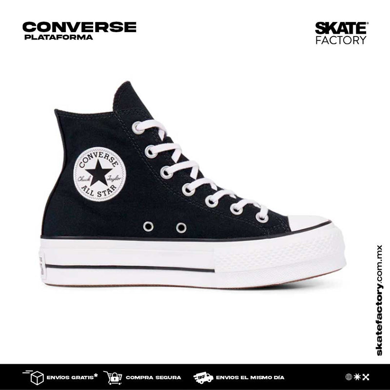 CONVERSE BOTA PLATAFORMA LIFT HI NEGRO ENVIO GRATIS – Factory