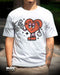 PLAYERA RIDER CORAZON BLANCA