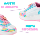 TENIS PATIN NIÑA MULTICOLOR