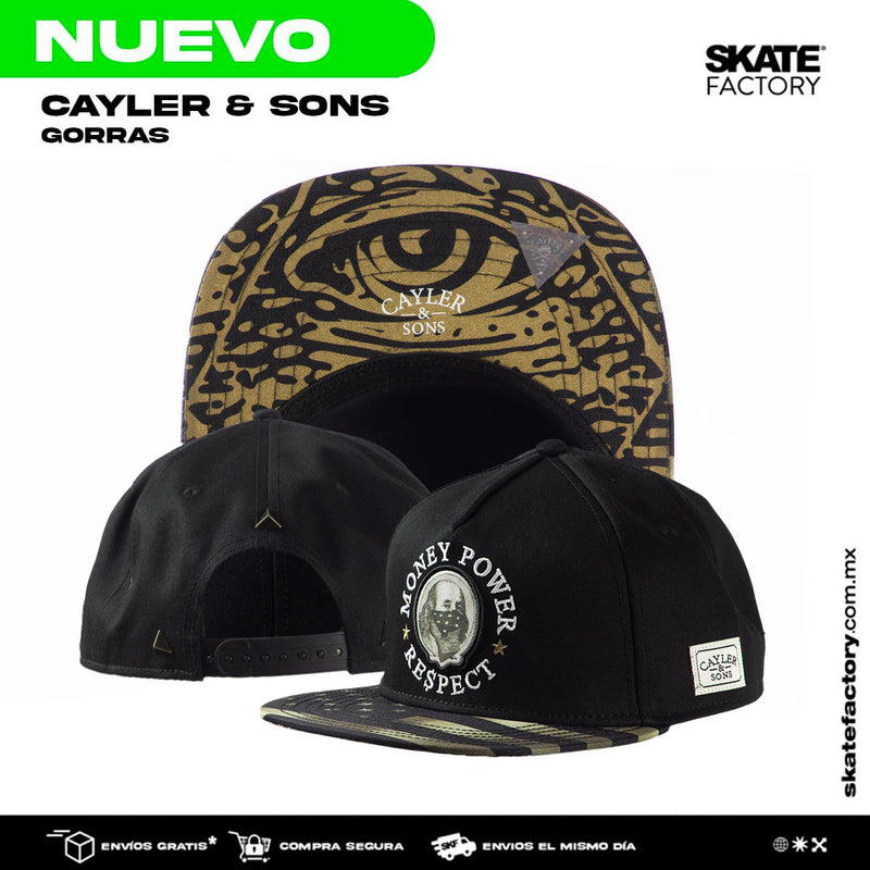 GORRA PLANA PARA HOMBRE CAYLER & SONS GALAXY ILLUMINATI ORO